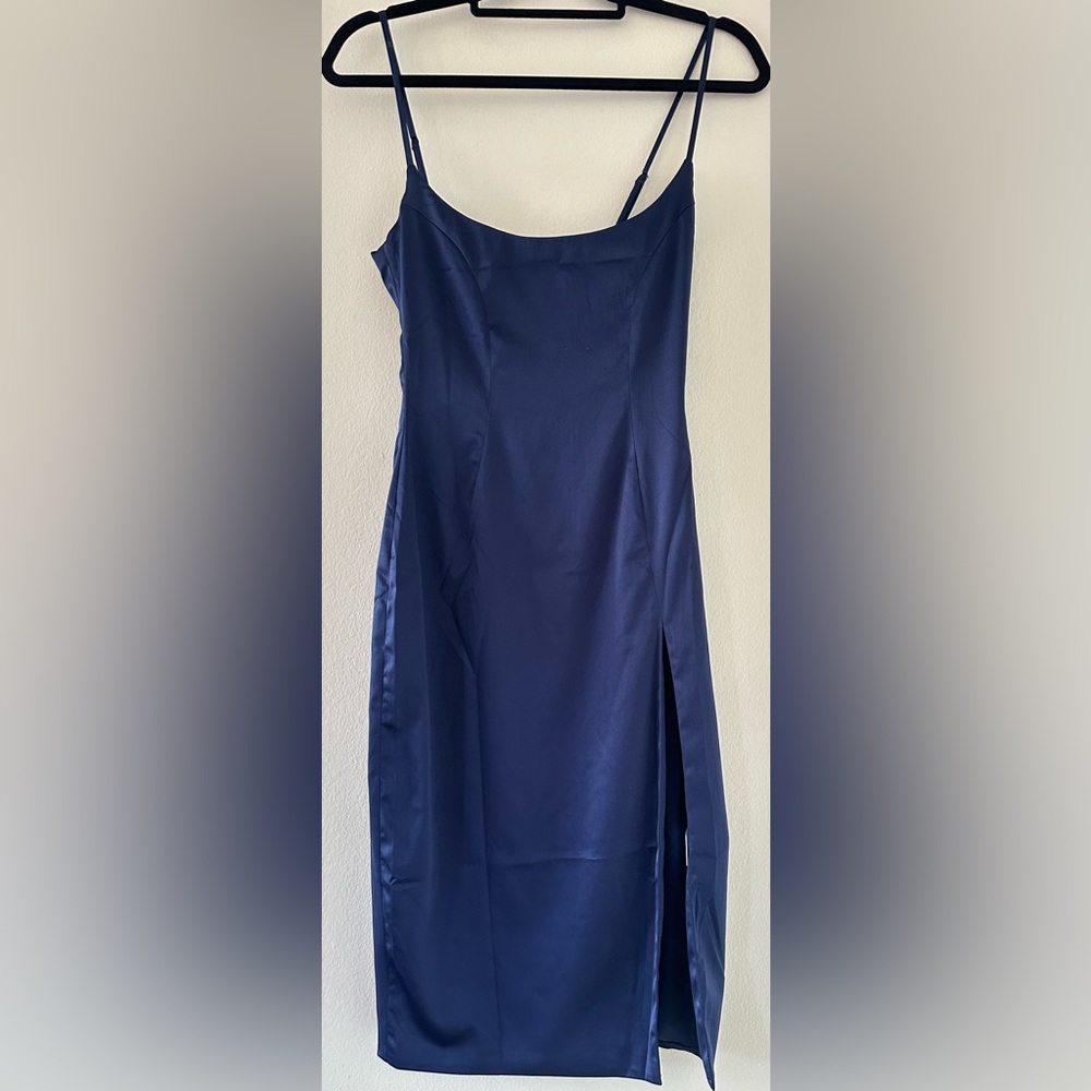 BABY BOO Navy Blue midi dress Size:M